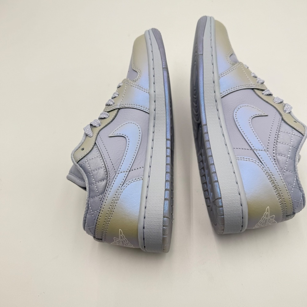 Nike Women's 9 Air Jordan 1 Low SE Ghost/Pure Platinum-Sail IM5129-010 NEW - Picture 5 of 7